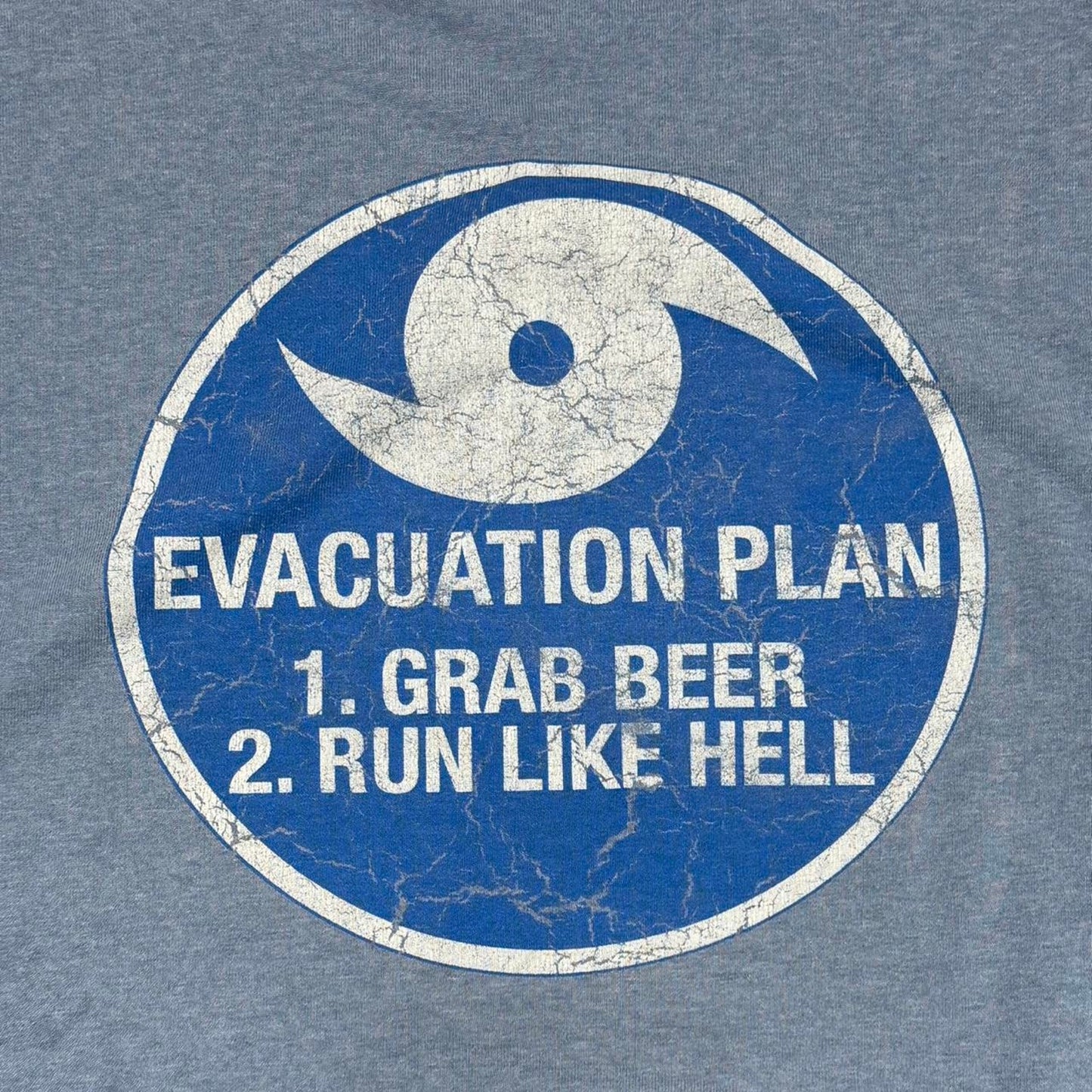 VINTAGE Y2K KEY LARGO HURRICANE EVACUATION PLAN TEE: