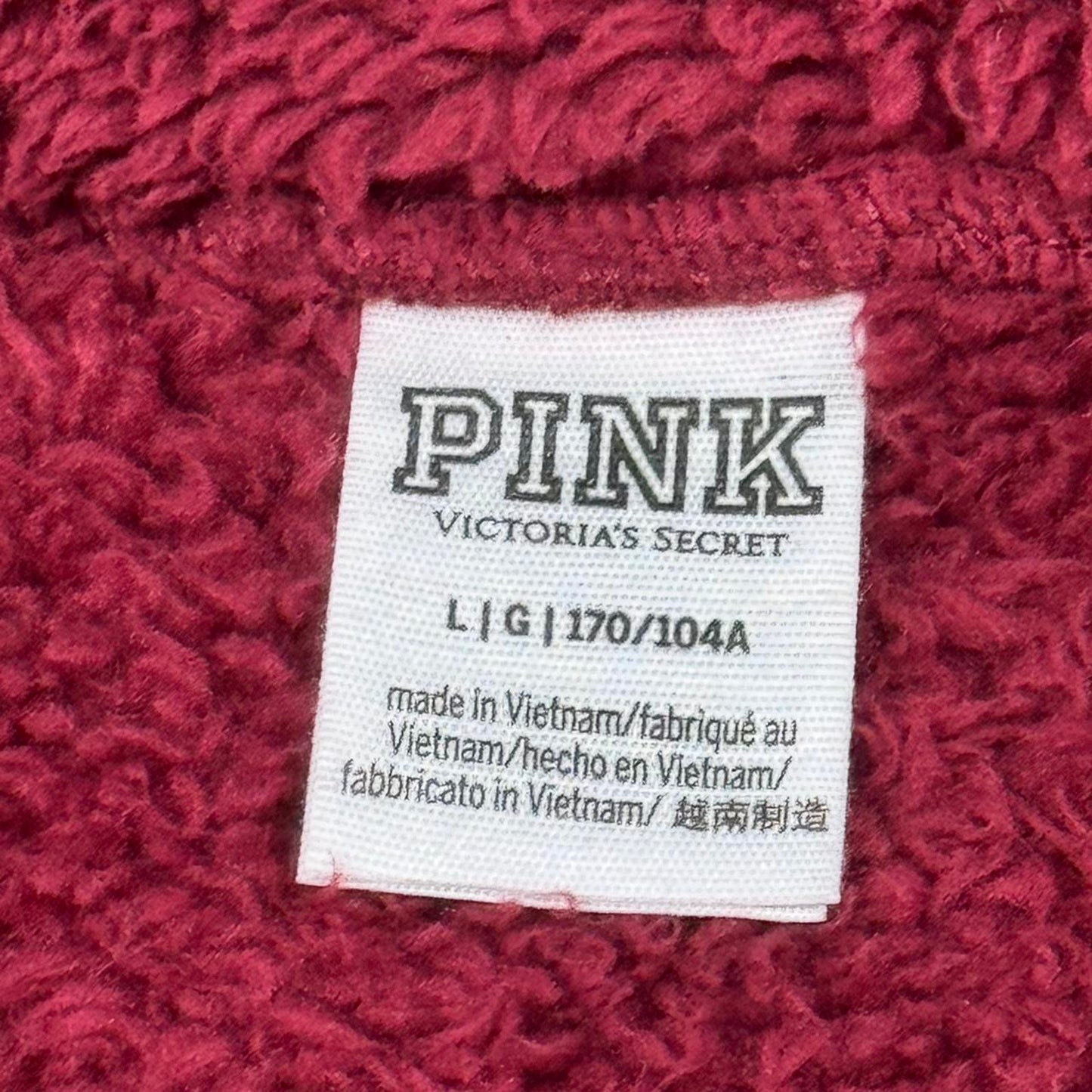 VINTAGE Y2K PINK BY VICTORIA SECRET FAUX FUR JACKET: