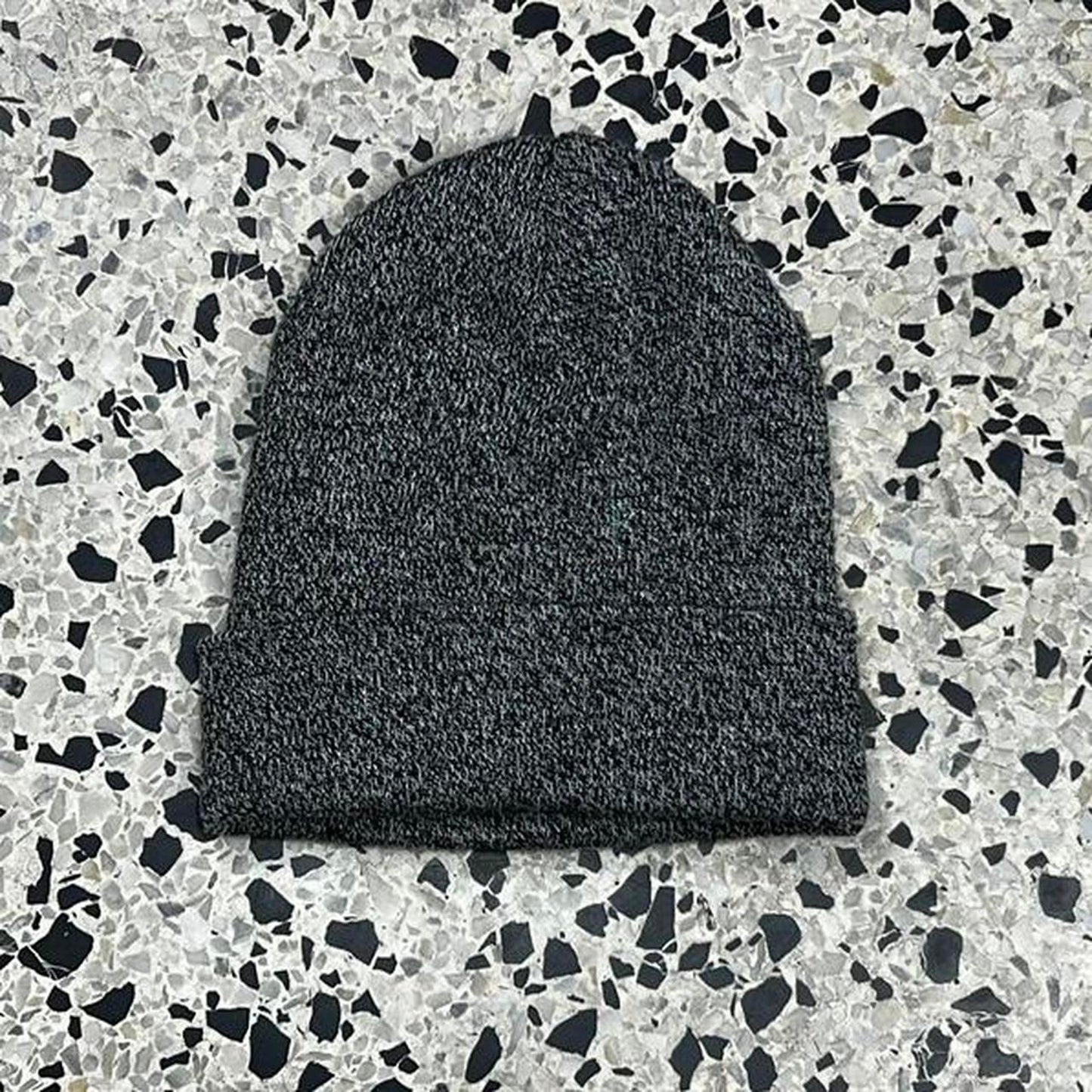 CARHARTT ESSENTIAL STATIC GRAY BEANIE: