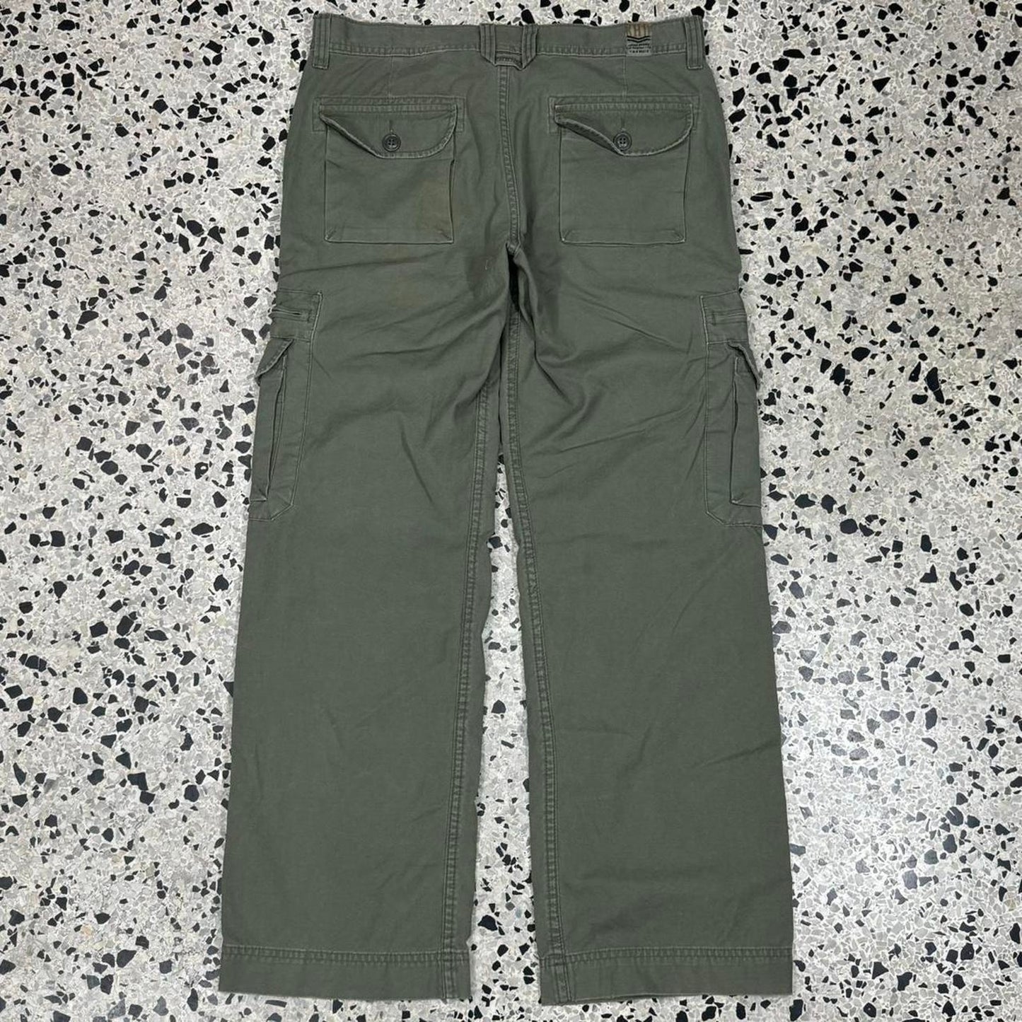 VINTAGE Y2K LUCKY BRAND UNISEX OLIVE CARGO PANTS: