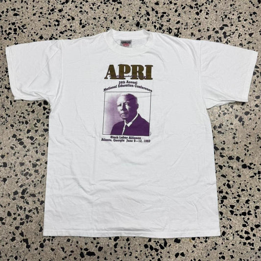 VINTAGE 90S SINGLE STITCH APRI SALUTES NORMAN HILL ON HIS 60TH BIRTHDAY TEE: