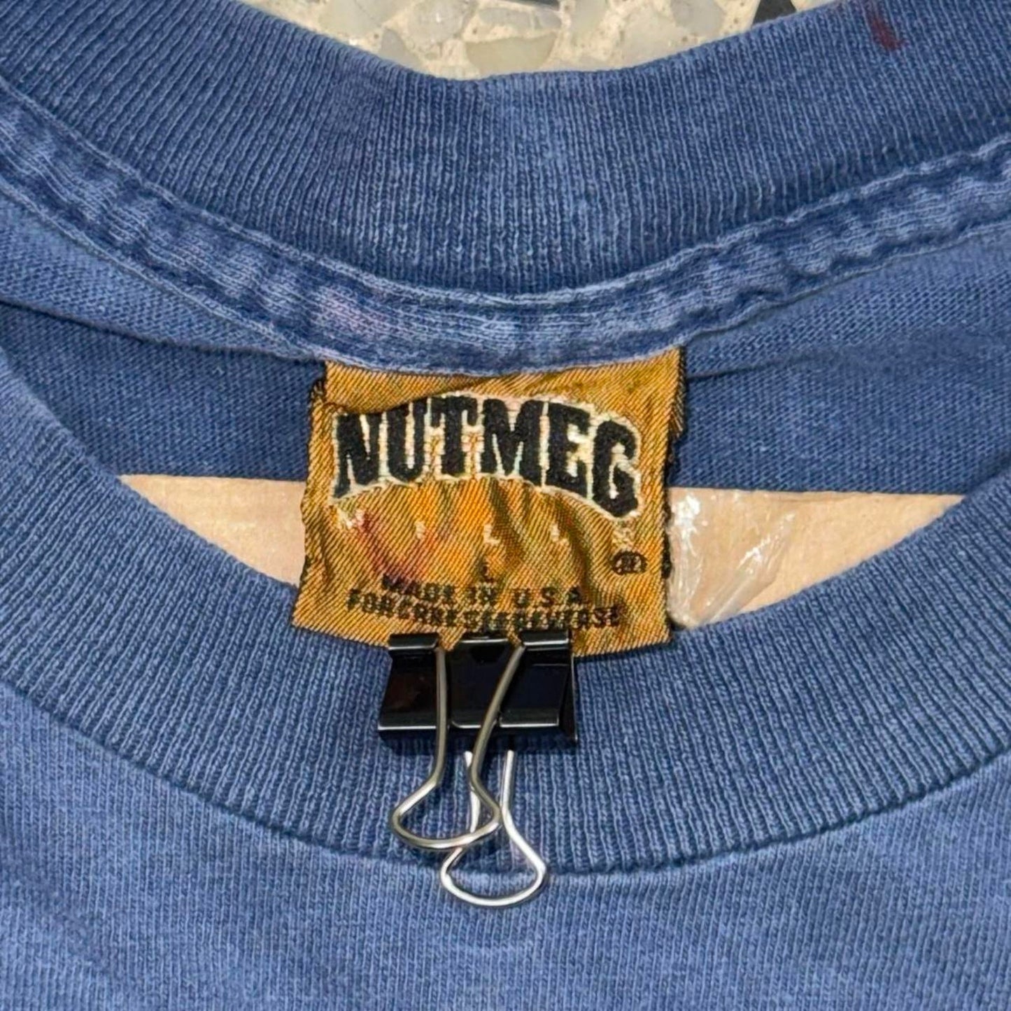 VINTAGE 90S SINGLE STITCH NUTMEG UNIVERSITY OF MICHIGAN ABC SPORTS PRESENTS GAMEDAY TEE: