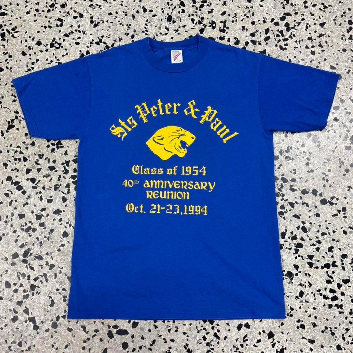VINTAGE 90S ST’S PETER & PAUL CLASS OF 54 40TH ANNIVERSARY REUNION TEE: