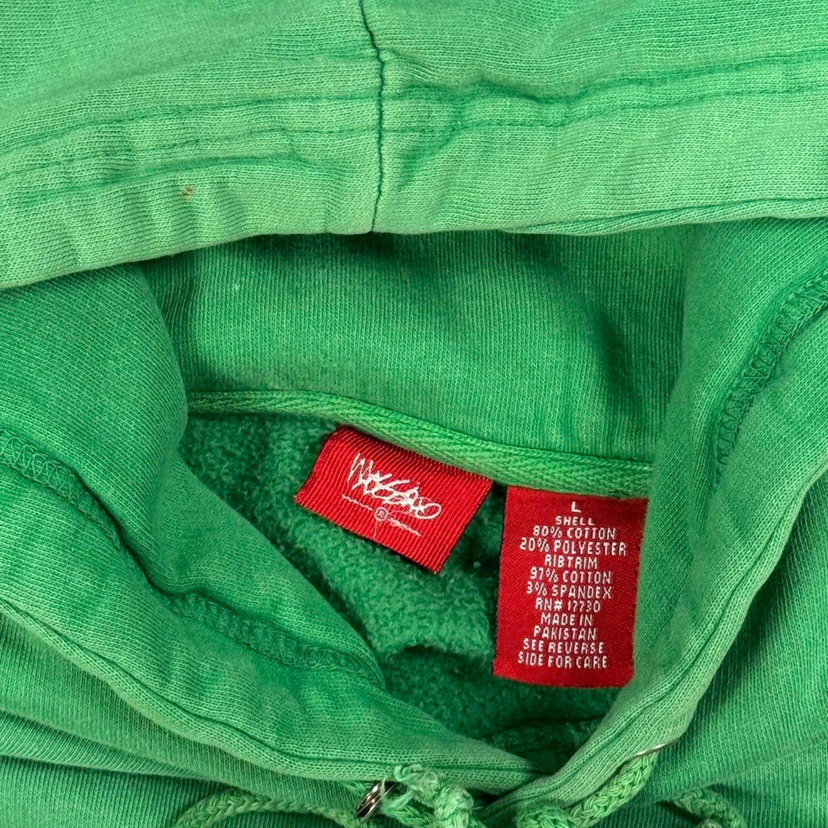 VINTAGE 90S Y2K THRASHED MOSSIMO MOSS 71 HOODIE: