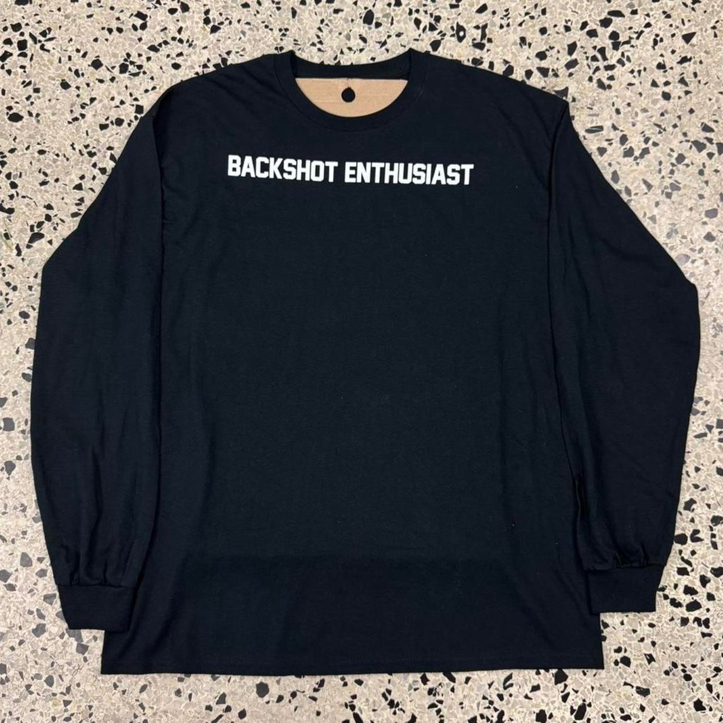 VINTAGE Y2K BACKSHOT ENTHUSIAST SEX LONGSLEEVE TEE:
