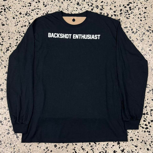 VINTAGE Y2K BACKSHOT ENTHUSIAST SEX LONGSLEEVE TEE: