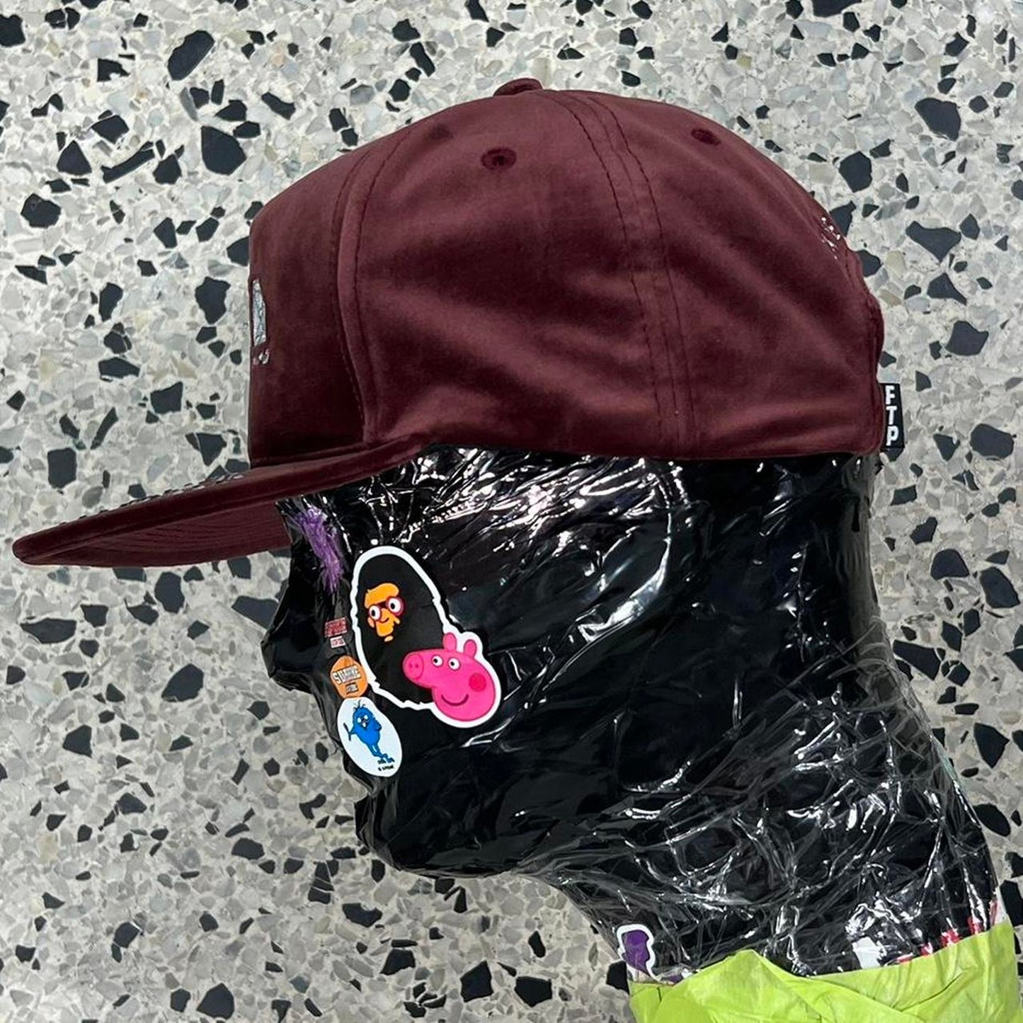 BNWT FTP MAROON CERTIFIED DIAMONDS STRAPBACK HAT: