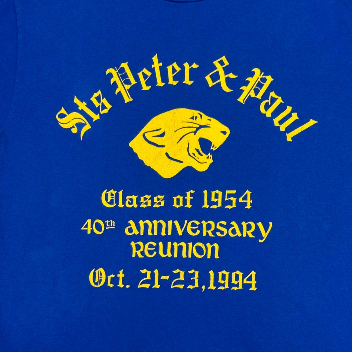 VINTAGE 90S ST’S PETER & PAUL CLASS OF 54 40TH ANNIVERSARY REUNION TEE: