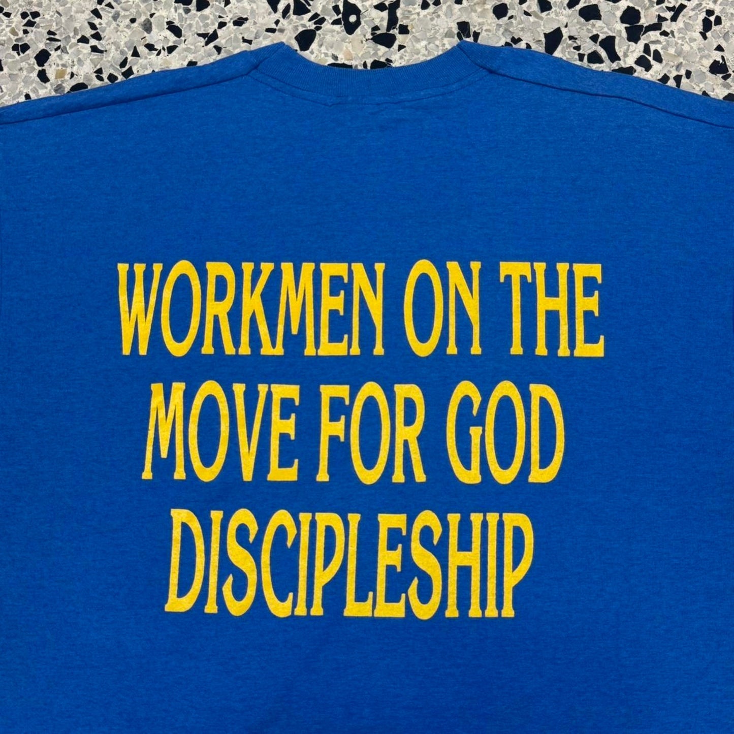 VINTAGE 90S SINGLE STITCH MT. CARMEL M.B.C. FELLOWSHIP RELIGIOUS TEE: