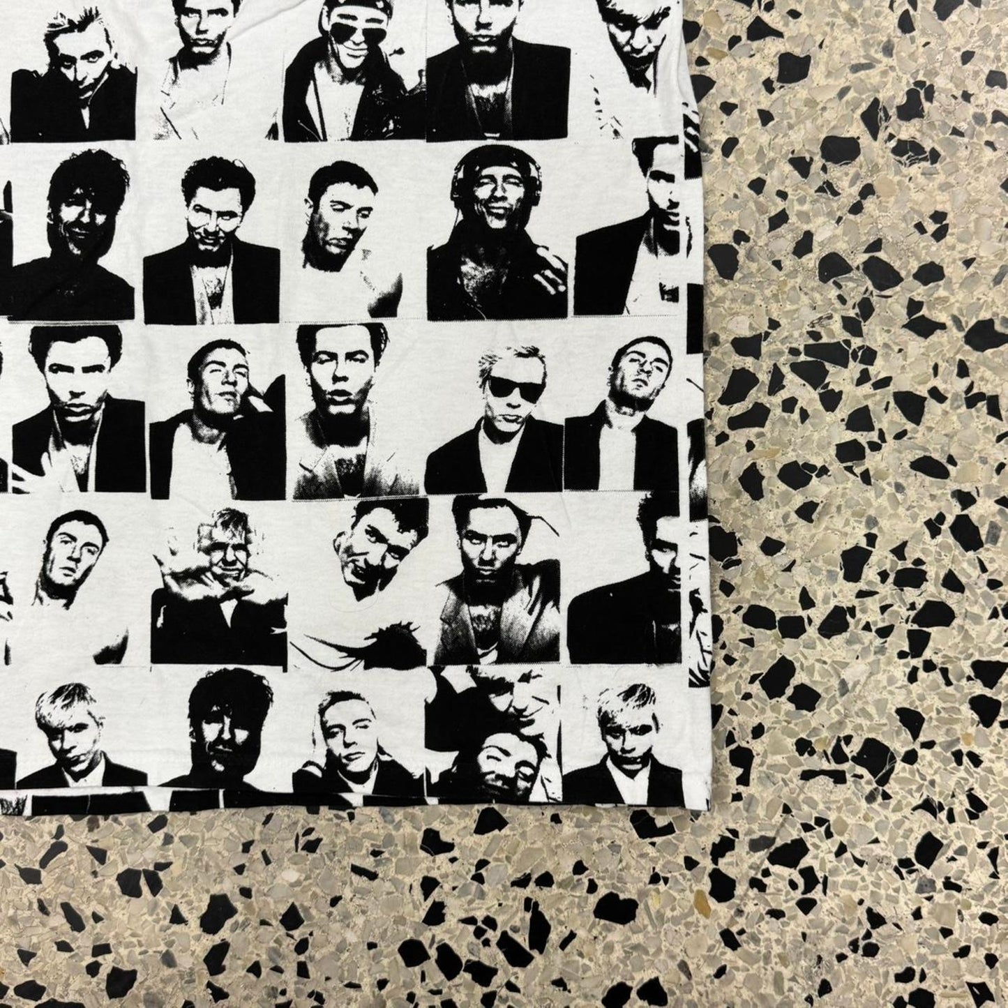 VINTAGE 90S 1993 SINGLE STITCH DURAN DURAN AOP ALL OVER PRINT BROCKUM TEE: