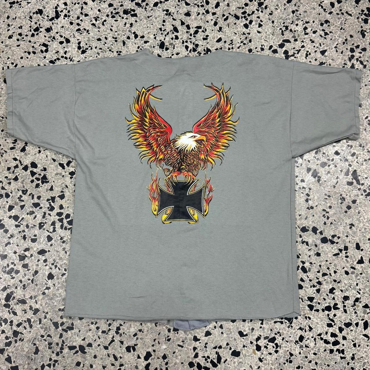 VINTAGE 90S Y2K BIKE WEEK RALLY SAMPLE BASEBALL STYLE TEE: