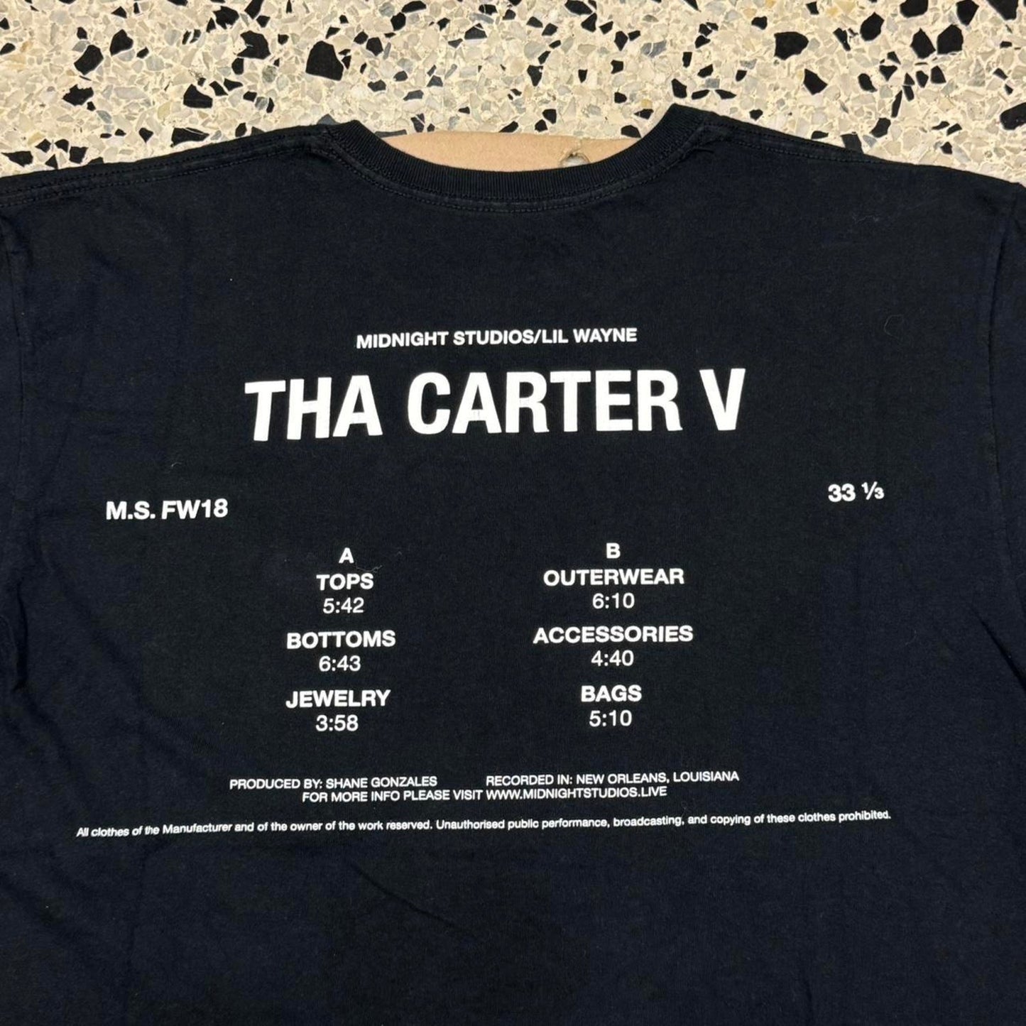 MIDNIGHT STUDIOS X LIL WAYNE X THA CARTER V “HI MOM” TEE: