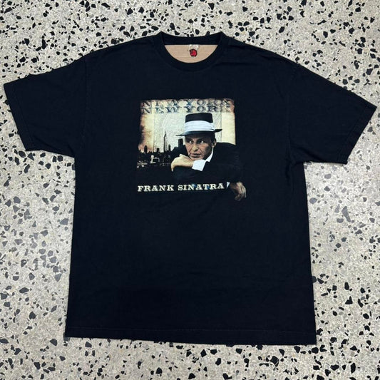 VINTAGE Y2K ZION FRANK SINATRA NEW YORK FACE TEE: