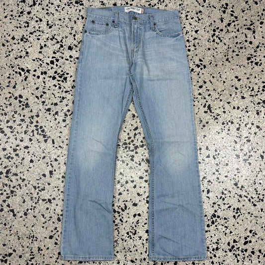 VINTAGE Y2K LEVIS 527 LOW BOOT CUT LIGHT WASH DENIM JEANS: