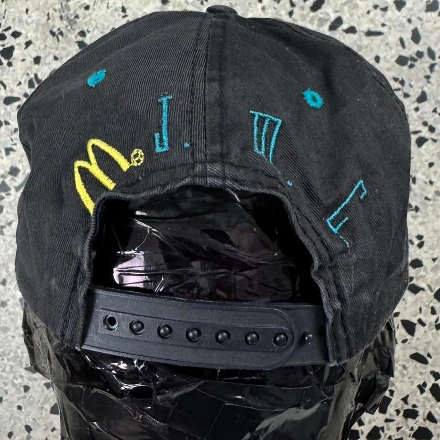 VINTAGE 90S FLORIDA MARLINS MCDONALD’S JUNIOR MARLINS CLUB SNAPBACK HAT: