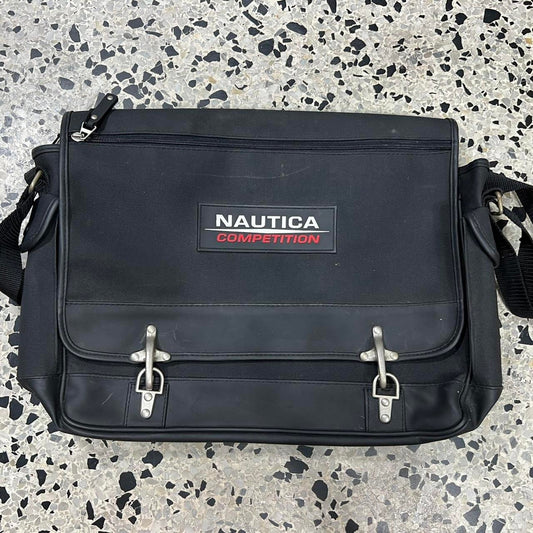 VINTAGE Y2K NAUTICA COMPETITION DOUBLE CLASP SIDE BAG: