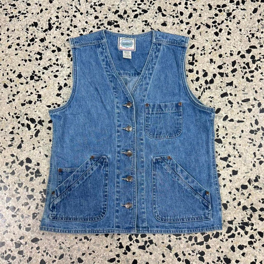 VINTAGE ST. JOHN’S BAY DENIM VEST: