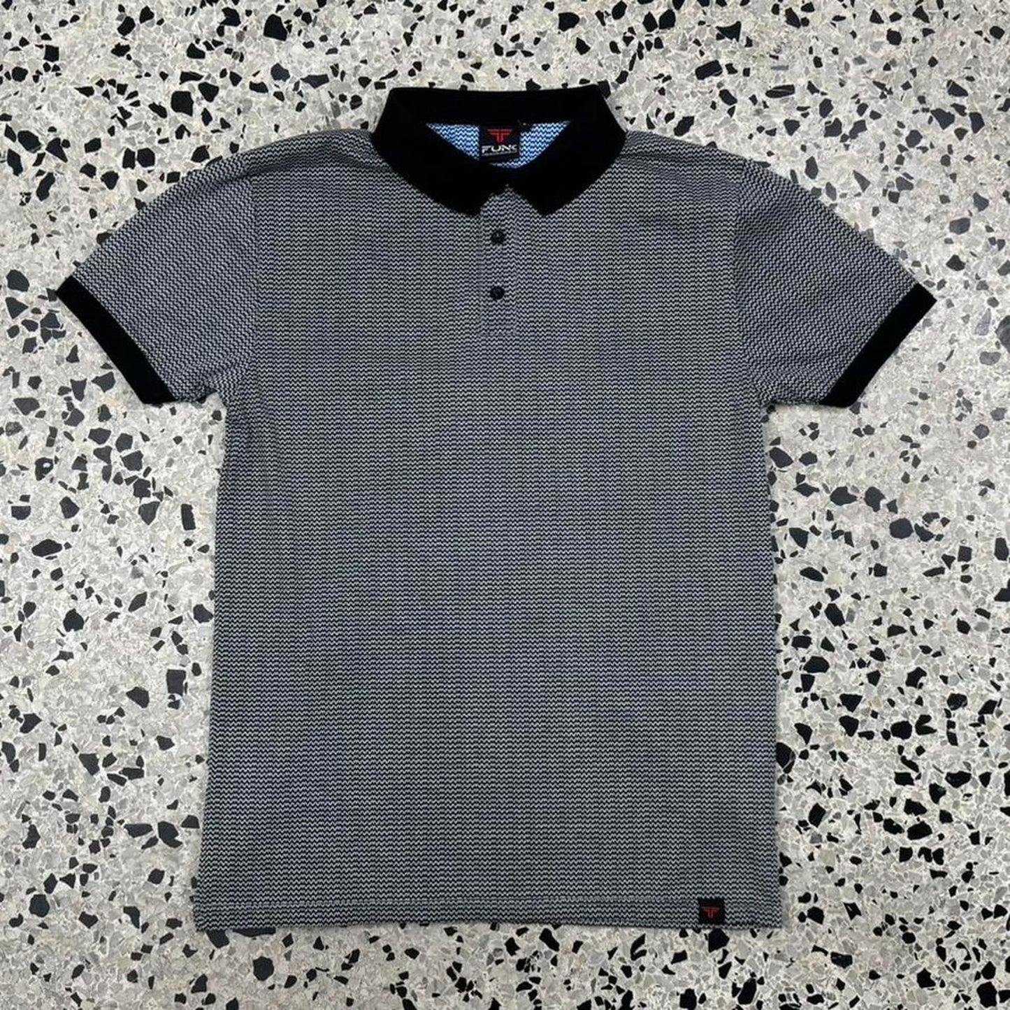 VINTAGE Y2K FUNK PREMIUM DENIM CO. POLO SHIRT: