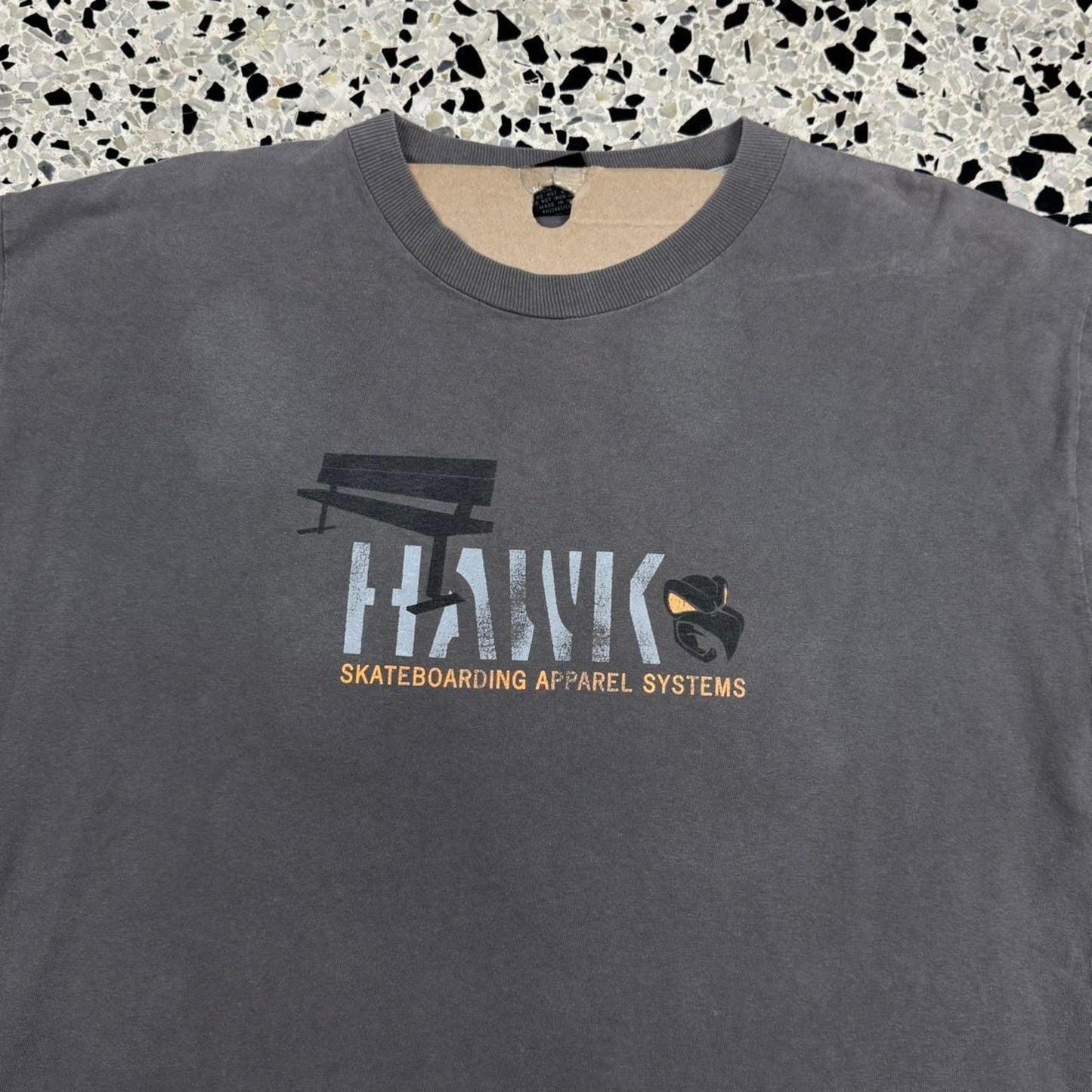 VINTAGE Y2K HAWK SKATEBOARDING APPAREL SYSTEMS TONY HAWK TEE: