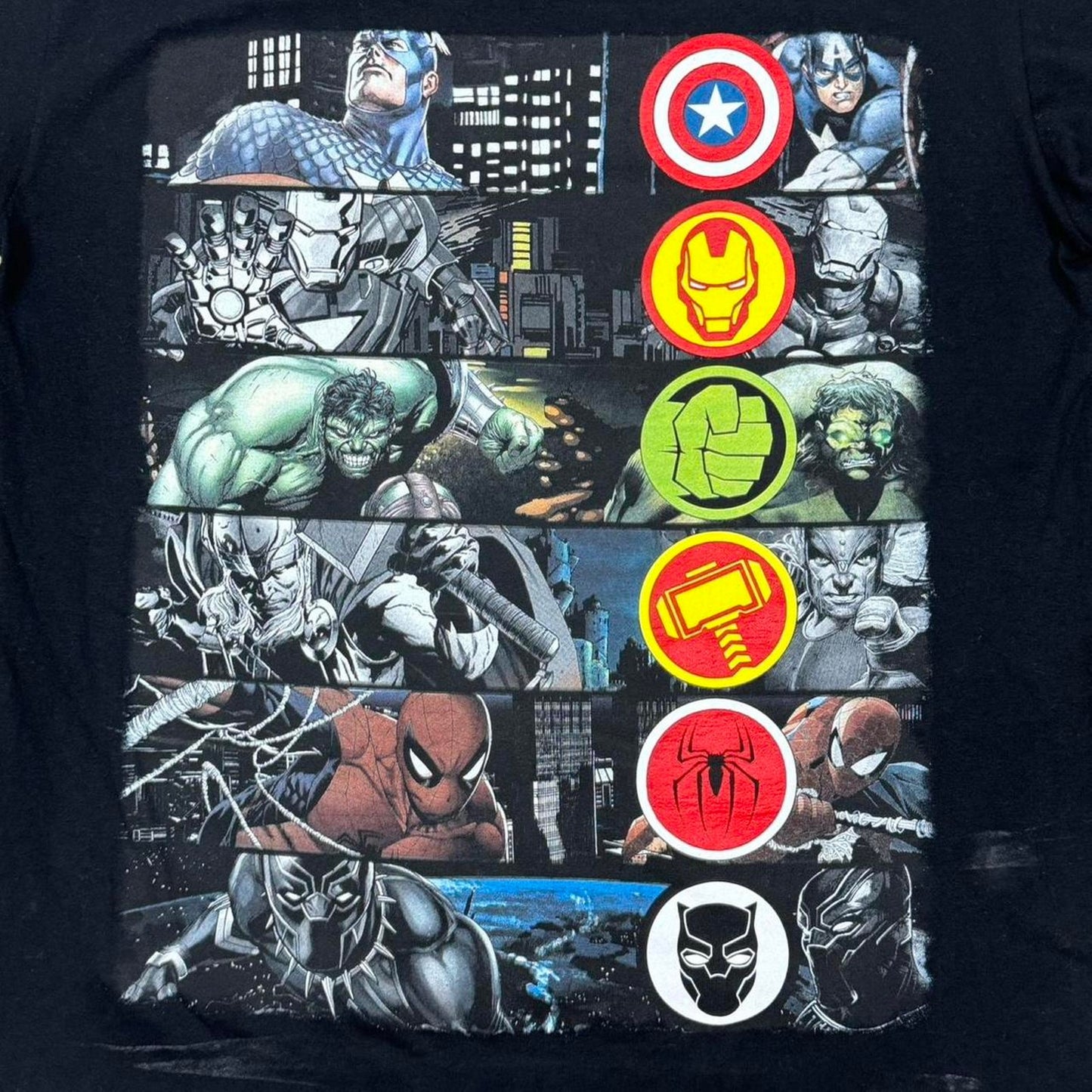 VINTAGE Y2K ROCKSTAR JG MARVEL AVENGERS TEE: