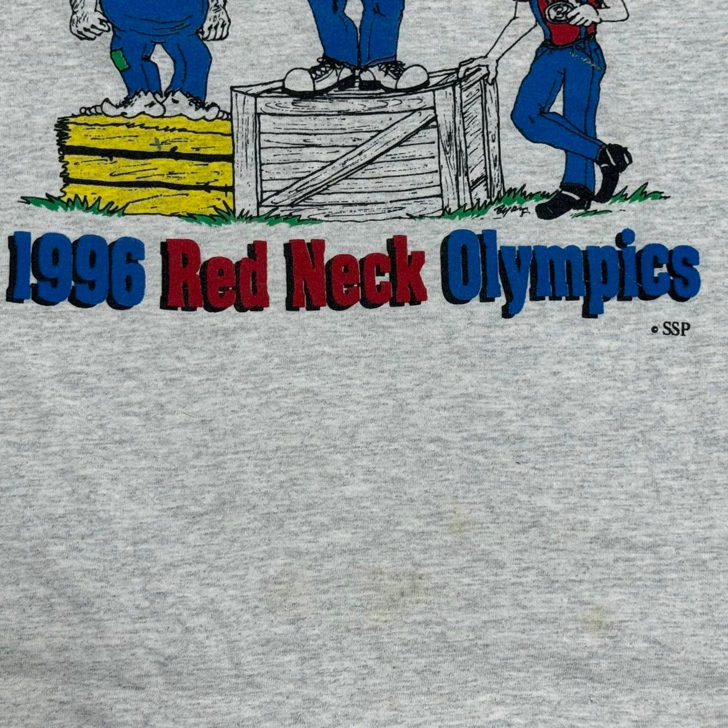 VINTAGE 90S SINGLE STITCH 1996 ALABAMA REDNECK OLYMPICS TEE: