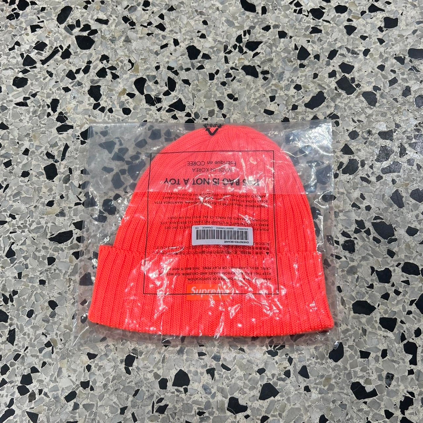 SUPREME SS 24 ORANGE BEANIE: