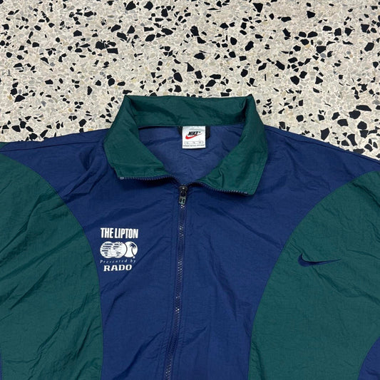 VINTAGE 90S Y2K NIKE BACK LOGO WINDBREAKER THE LIPTON JACKET: