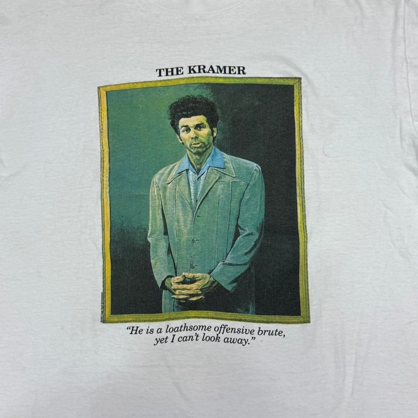 VINTAGE 90S SINGLE STITCH SEINFELD THE KRAMER PAINTING PROMO TEE: