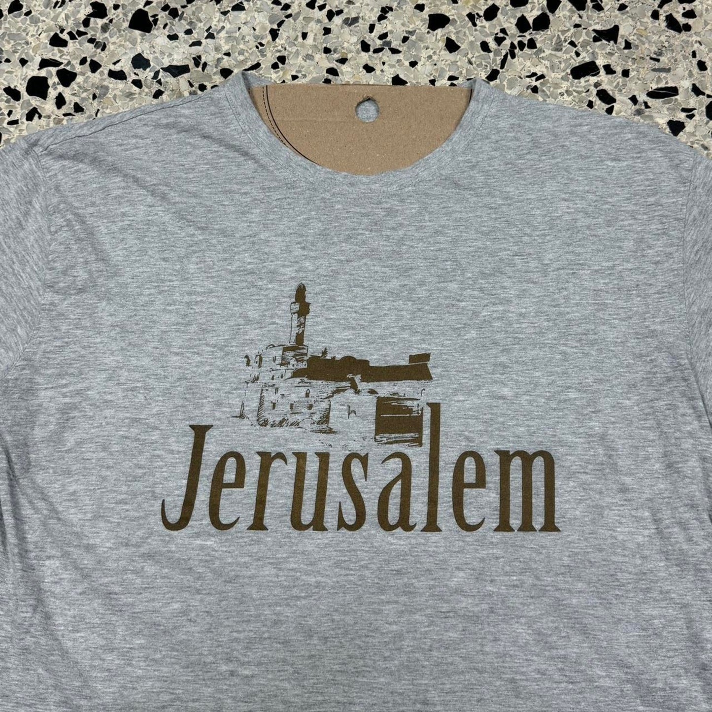 VINTAGE Y2K JERUSALEM CHURCH TEE: