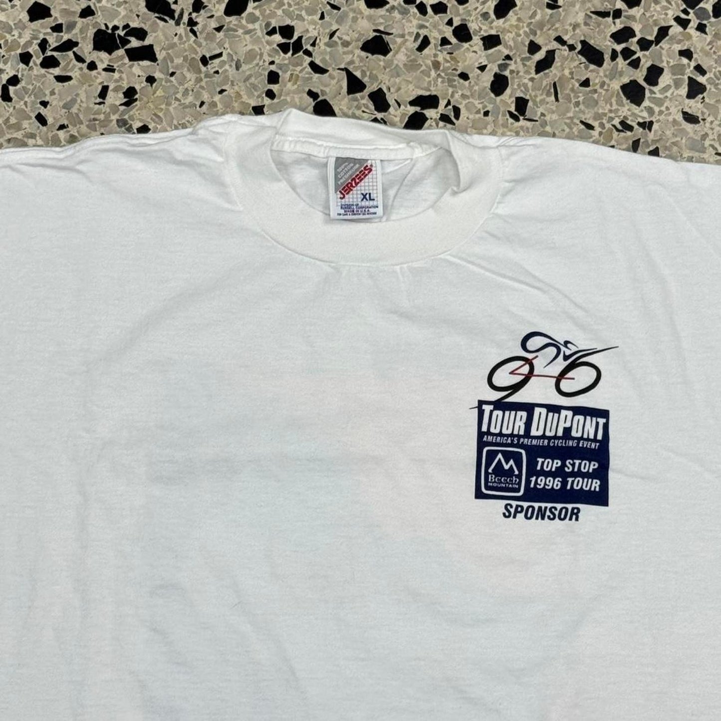 VINTAGE 90S TOUR DUPONT 1996 LEGEND ROAD RACE SPONSOR TEE: