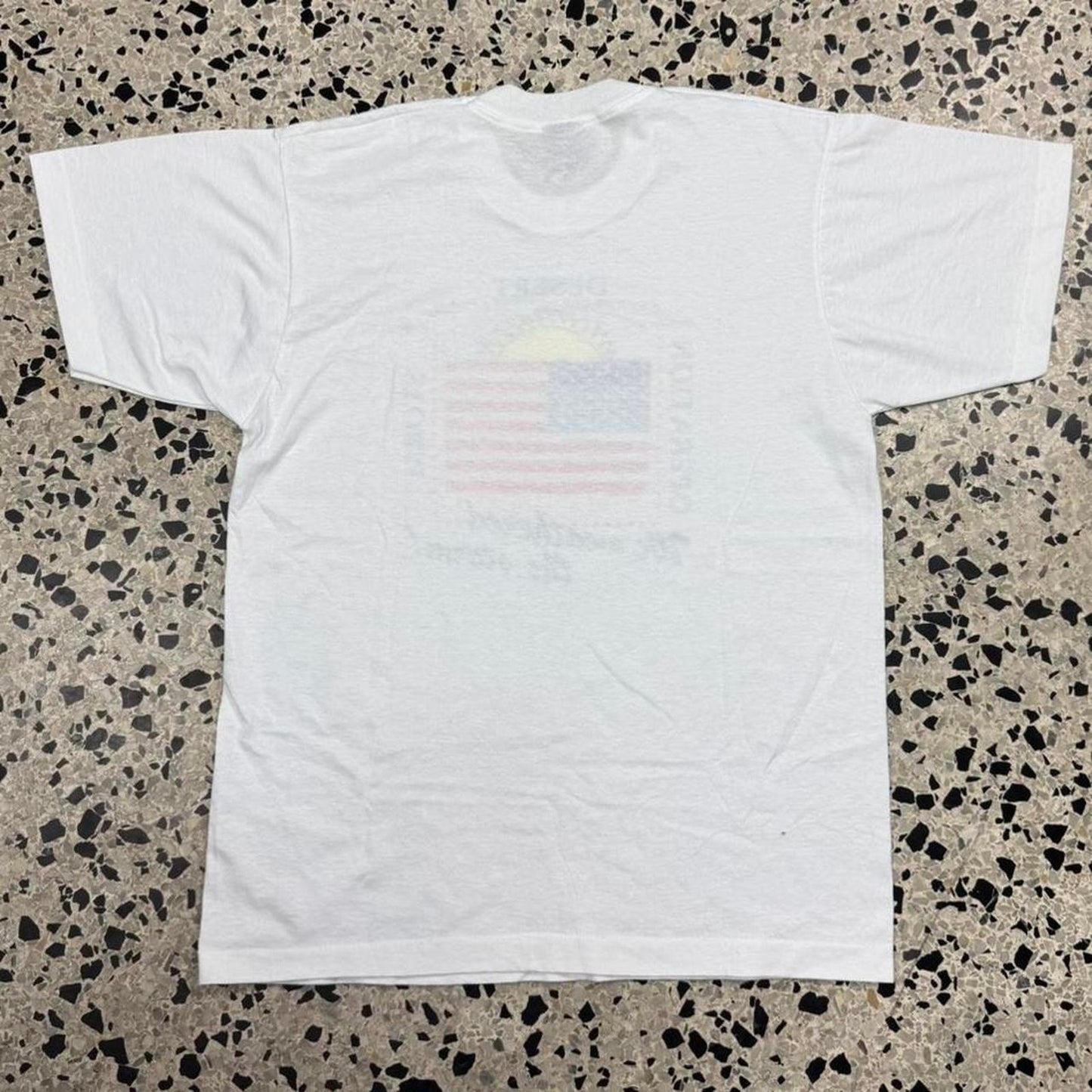 VINTAGE 90S SINGLE STITCH DESERT STORM WE WEATHERED THE STORM TEE: