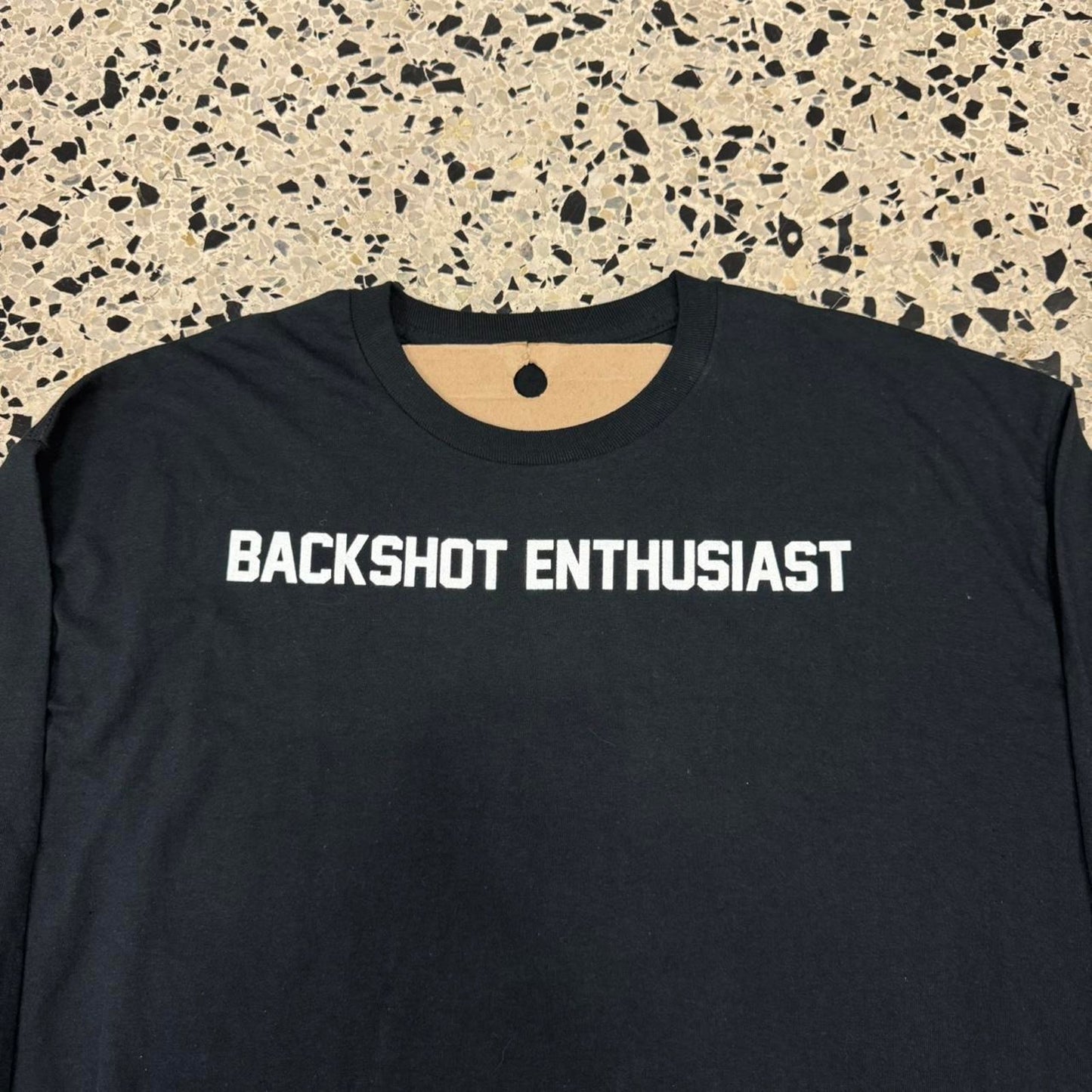 VINTAGE Y2K BACKSHOT ENTHUSIAST SEX LONGSLEEVE TEE:
