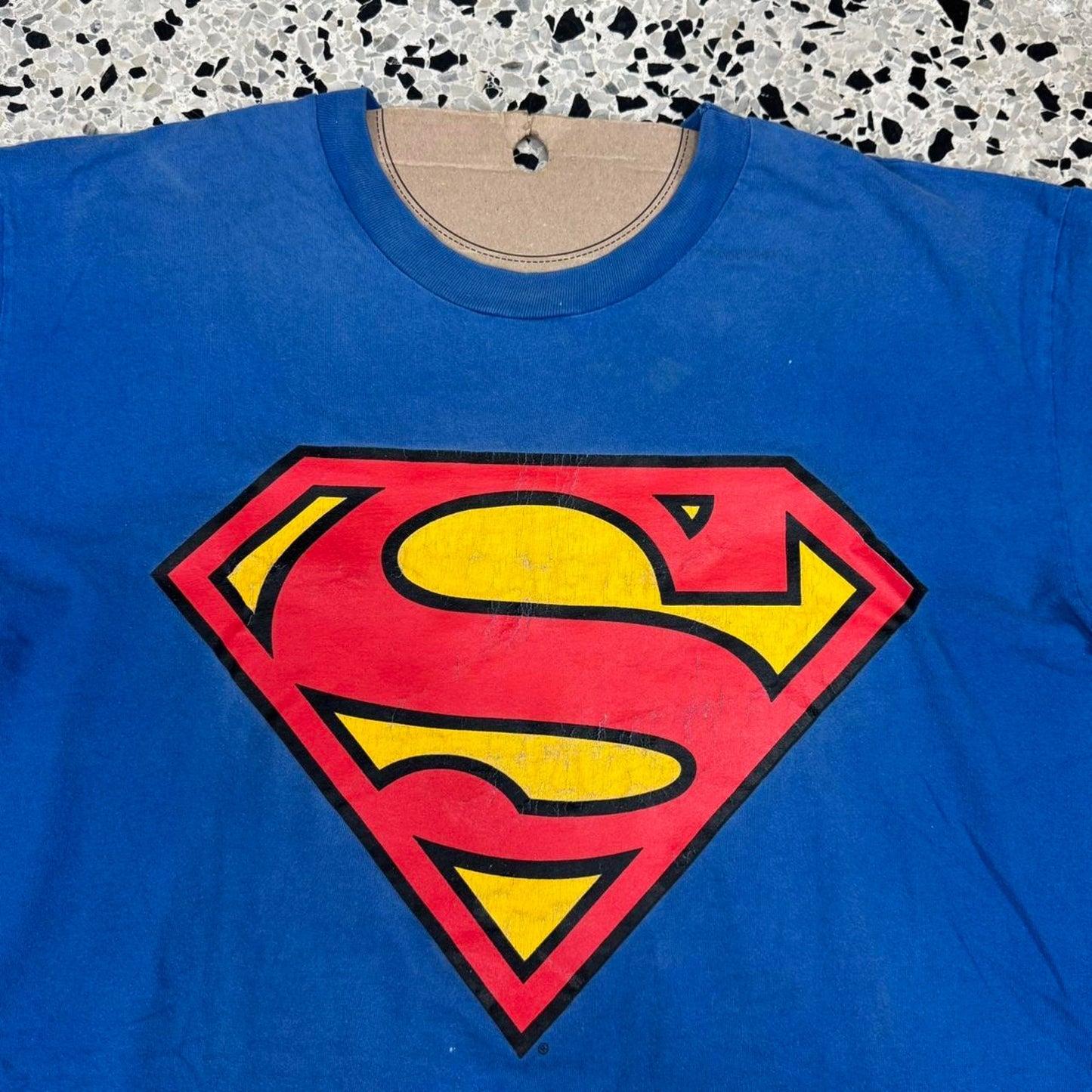 VINTAGE 90S SINGLE STITCH SUPERMAN DC COMICS SPEEDING BULLET TEE: