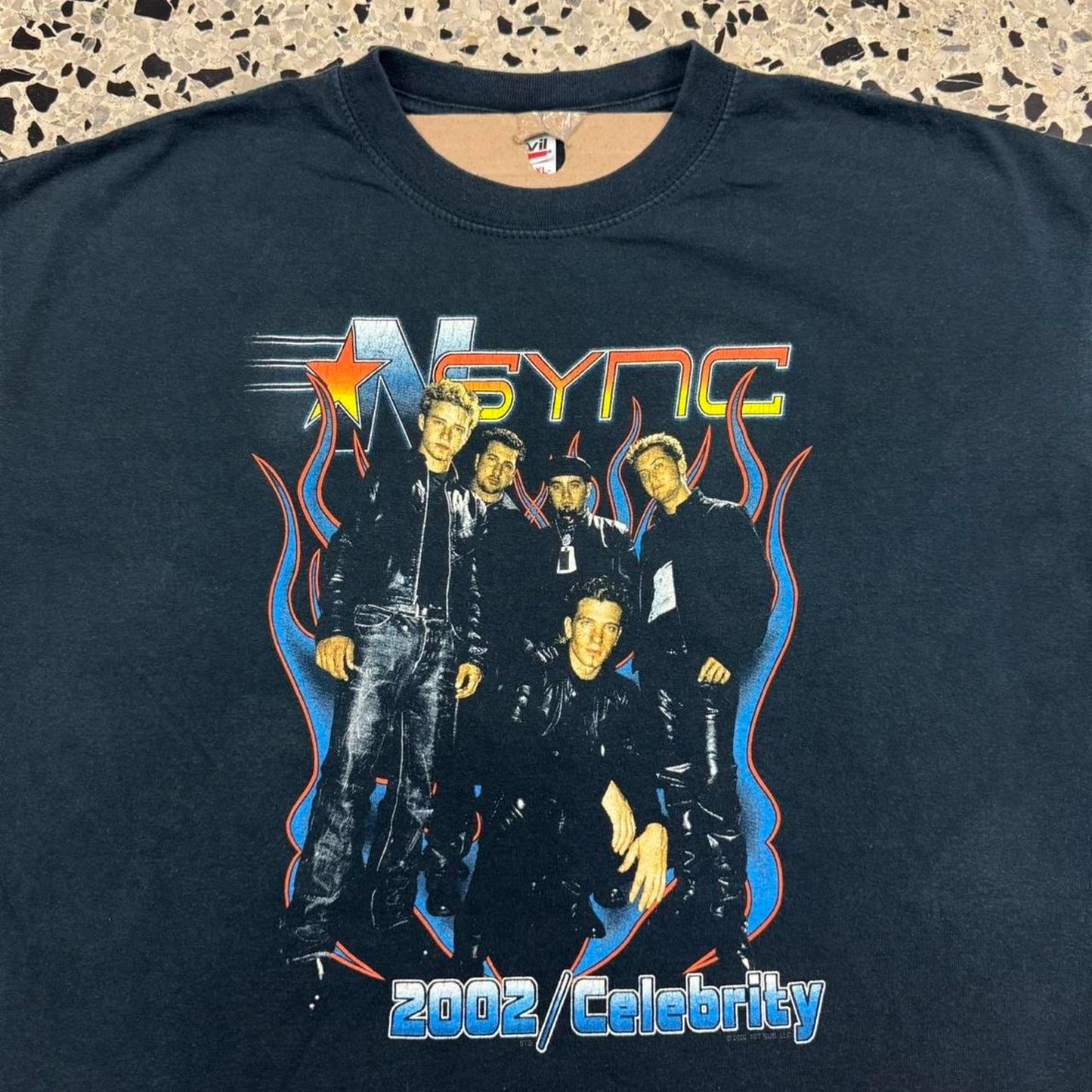 VINTAGE Y2K NSYNC 2002 CELEBRITY TOUR MERCH TEE: