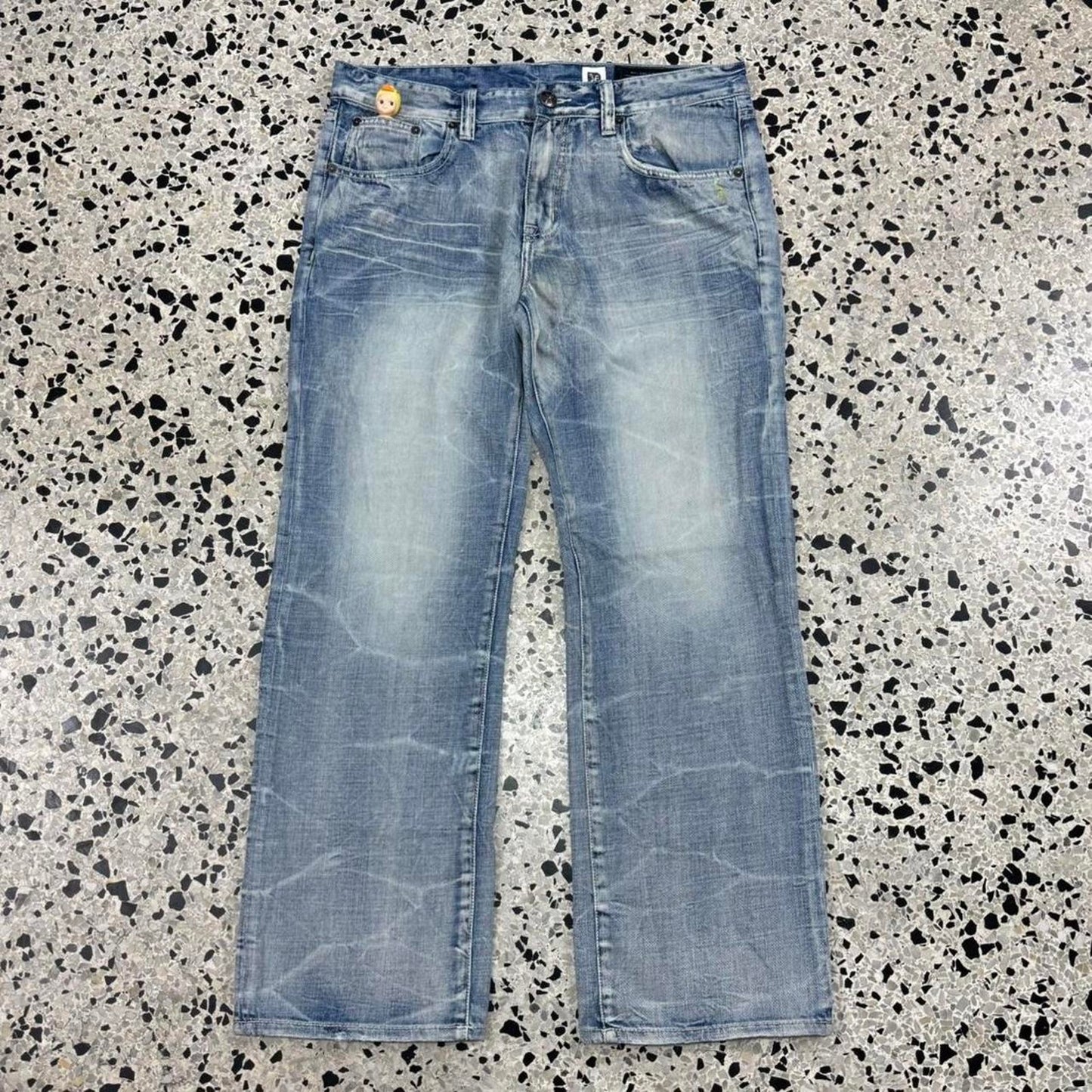 VINTAGE Y2K MARC ECKO CUT & SEW LIGHTWASH DENIM JEANS: