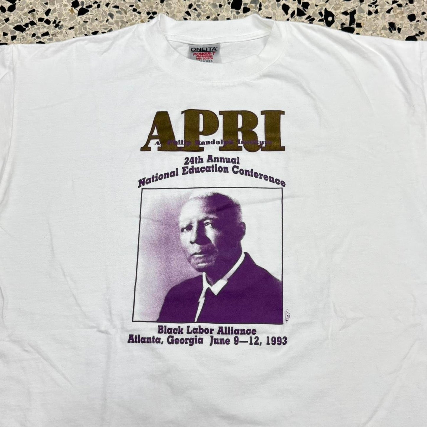 VINTAGE 90S SINGLE STITCH APRI SALUTES NORMAN HILL ON HIS 60TH BIRTHDAY TEE: