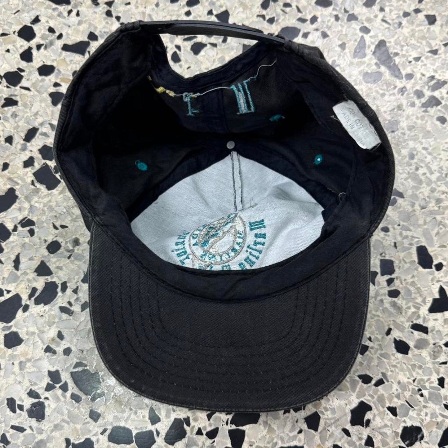 VINTAGE 90S FLORIDA MARLINS MCDONALD’S JUNIOR MARLINS CLUB SNAPBACK HAT: