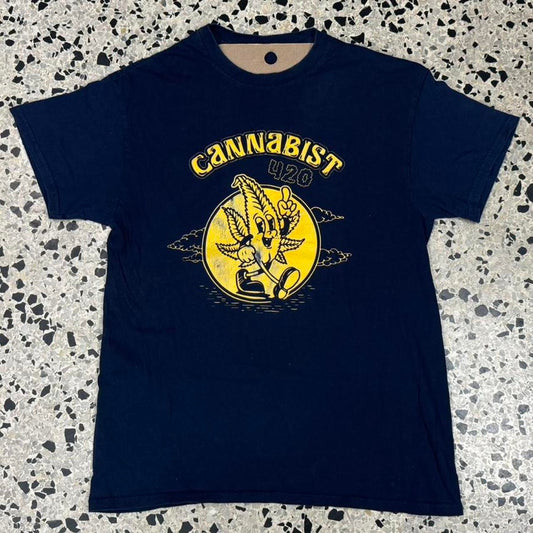 VINTAGE Y2K CANNABIST 420 BUD MASCOT TEE: